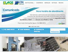 Tablet Screenshot of cdlbotucatu.org.br